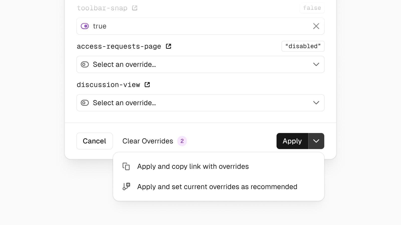 Applying feature flags in Vercel.