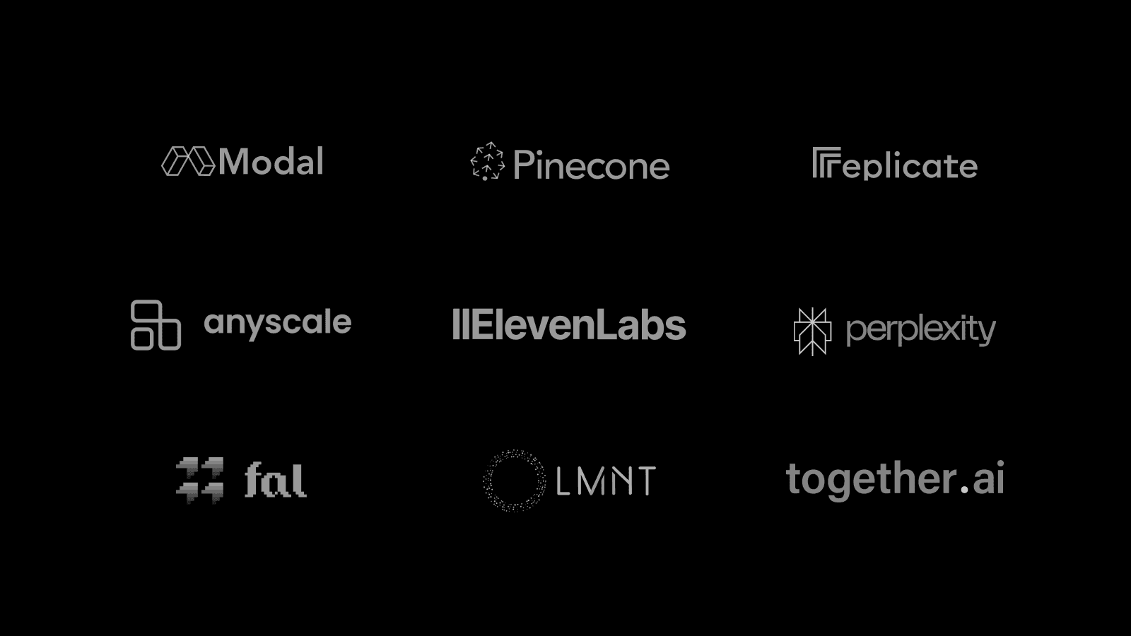 Our first cohort of AI Integration partners, now available in the AI tab.