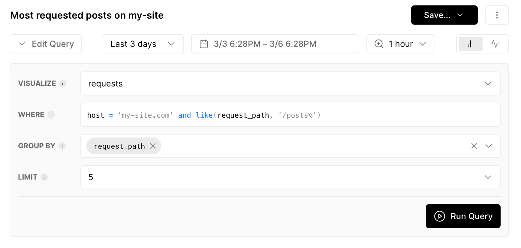 Configure Group By clause to segment events into groups.